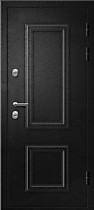 Дверь входная для улицы с терморазрывом Термо-100 Ретвизан, внешняя букле черный с декоративными накладками